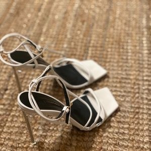 White Versace Antheia Heels